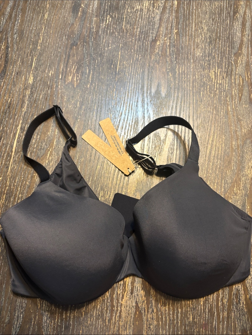 SKIMS smooth intimate full coverage lightly lined 34DD onyx Bra NWT creases pads